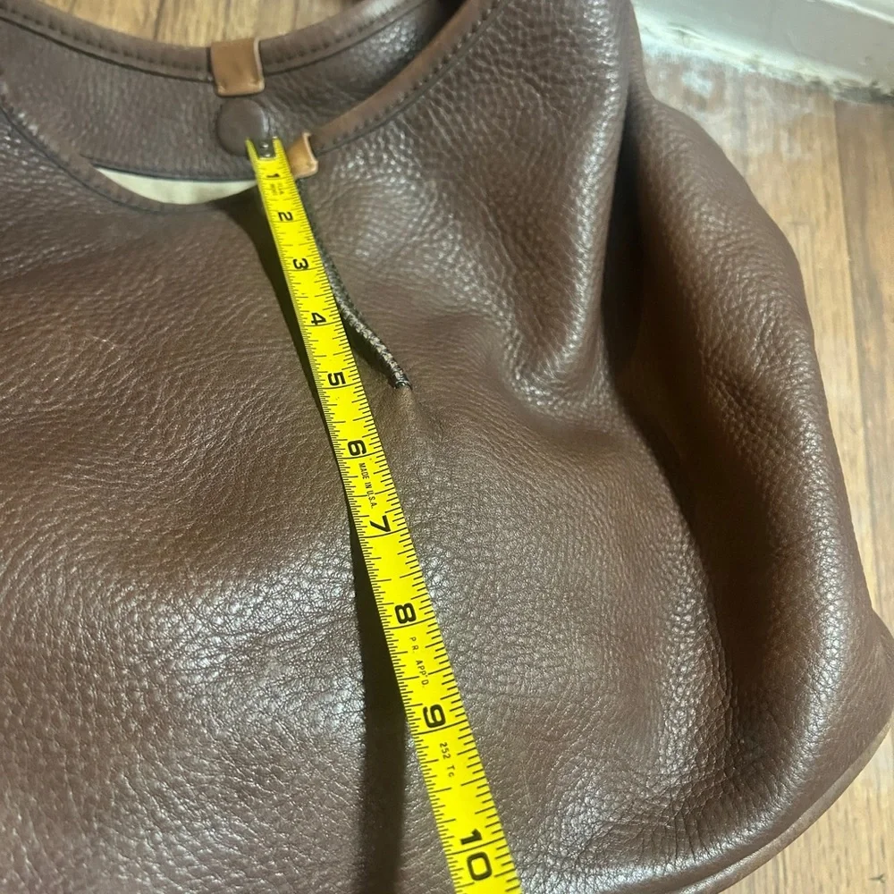 UGG Australia Brown Pebble Leather Hobo Handbag